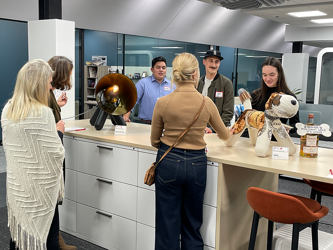 Gallery Magis Puppy Design Challenge Attendees Inspect Puppies Battle