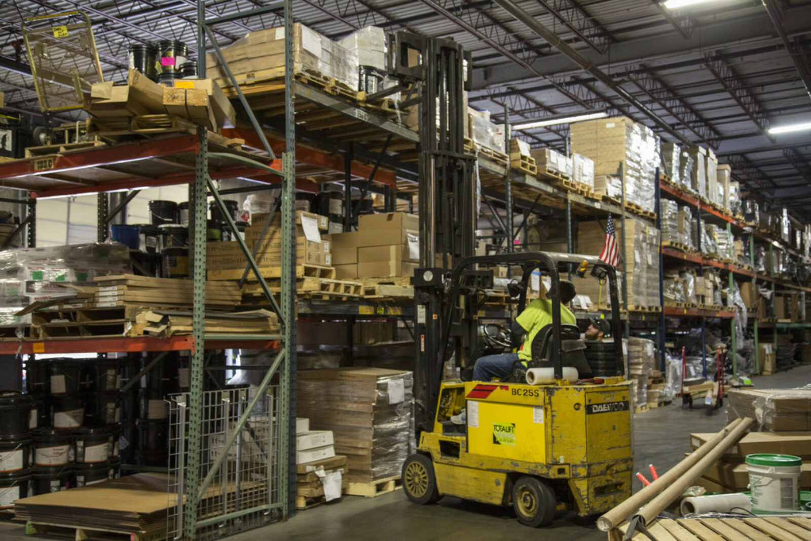 Order retrieval in warehouse