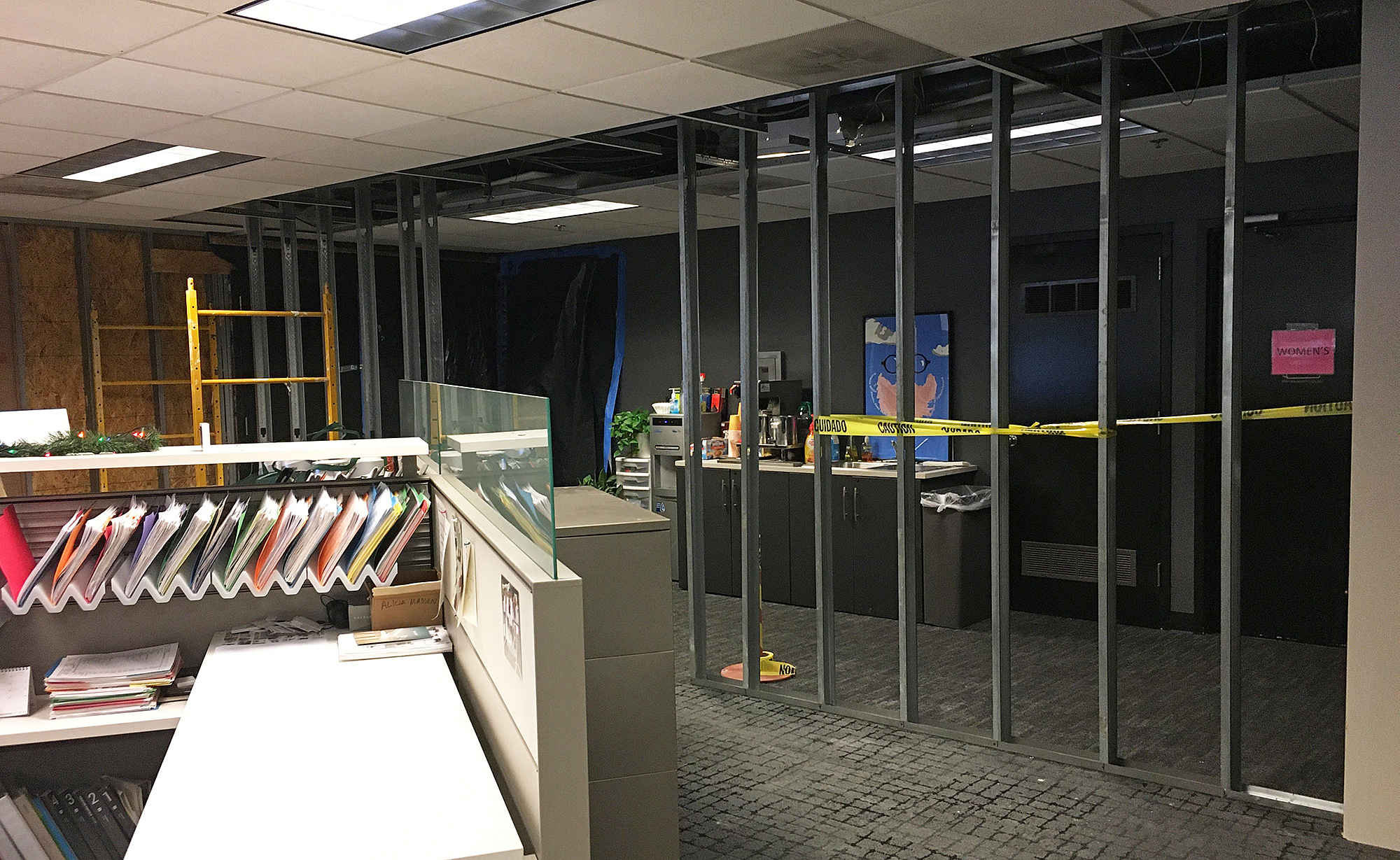 Renovation west wall gallery