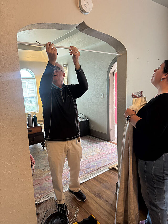 Curtain Bar Install gallery